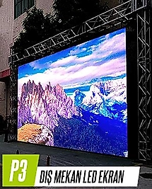 MAĞAZADA LED EKRAN 96X96 ÇOK RENKLİ